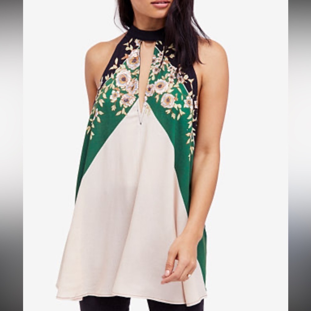 Free People Beat of My Heart Tunic Top Medium